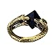 Horcrux Sorcerer's Stone Ring Crystal Resurrection stone ring Deathly Horcruxes Retro Bronze (Black)
