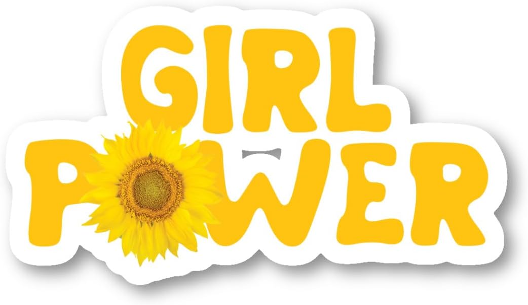 Girl Power Sticker Inspirational Quotes Stickers - 3 Pack - Set of 2.5, 3 and 4 Inch Vinyl Laptop Stickers - for Laptop, Phone, Water Bottle, Car & More Decal (3 Pack) S1112-3Pack