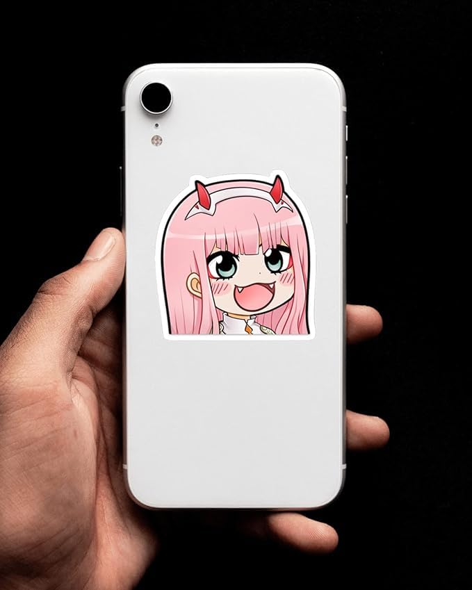 Image of Zero Two Laptop Stickers Pack of 25 Stickers Perfect for Laptops /Mobile /Guitar etc. (Zero Two)
