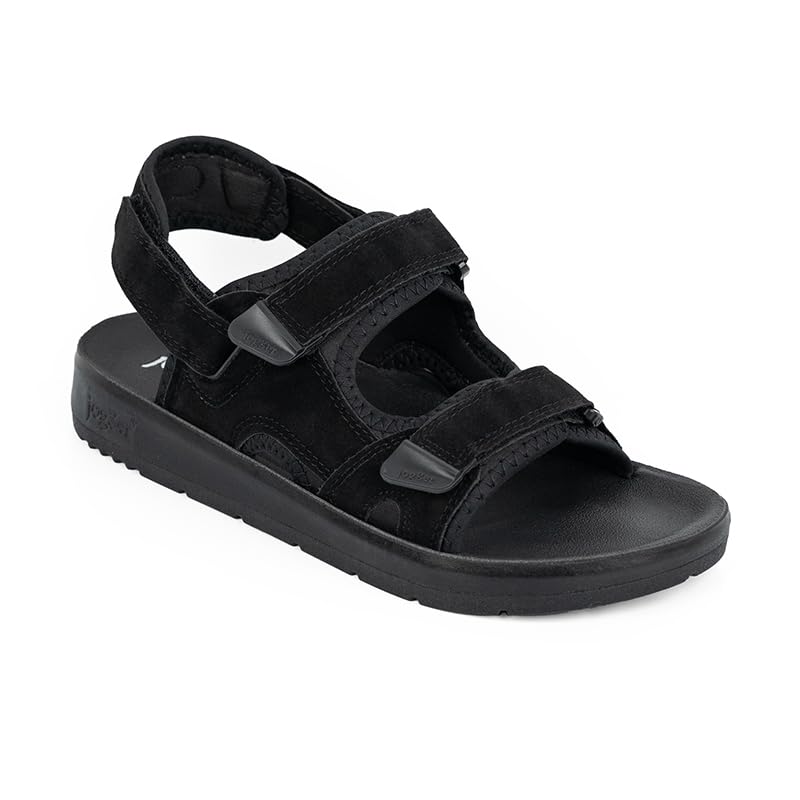 Image of Jogger PU 61435 Men's Comfort Sandals with Adjustable Hook & Loop Straps | Lightweight Moulded PU Sole | Slip Resistant | Cushioned Footbed | Casual Outdoor Sandals
