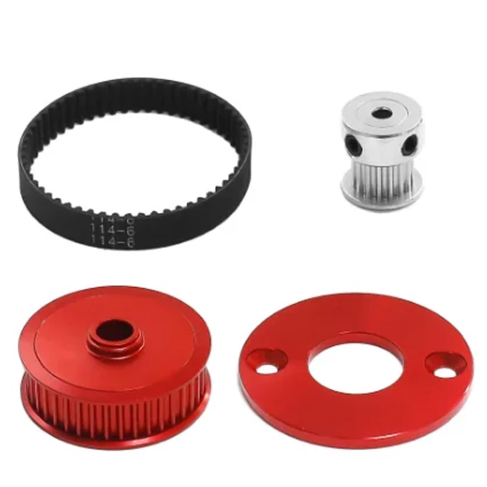 Per Tamiya Per Tt02 1/10 Rc Auto 16T/40T Trasmissione A Cinghia Set Di Ingranaggi Sistema FAI DA TE Modificare Riparazione Parti Aggiornamento RC Modelli Pezzi