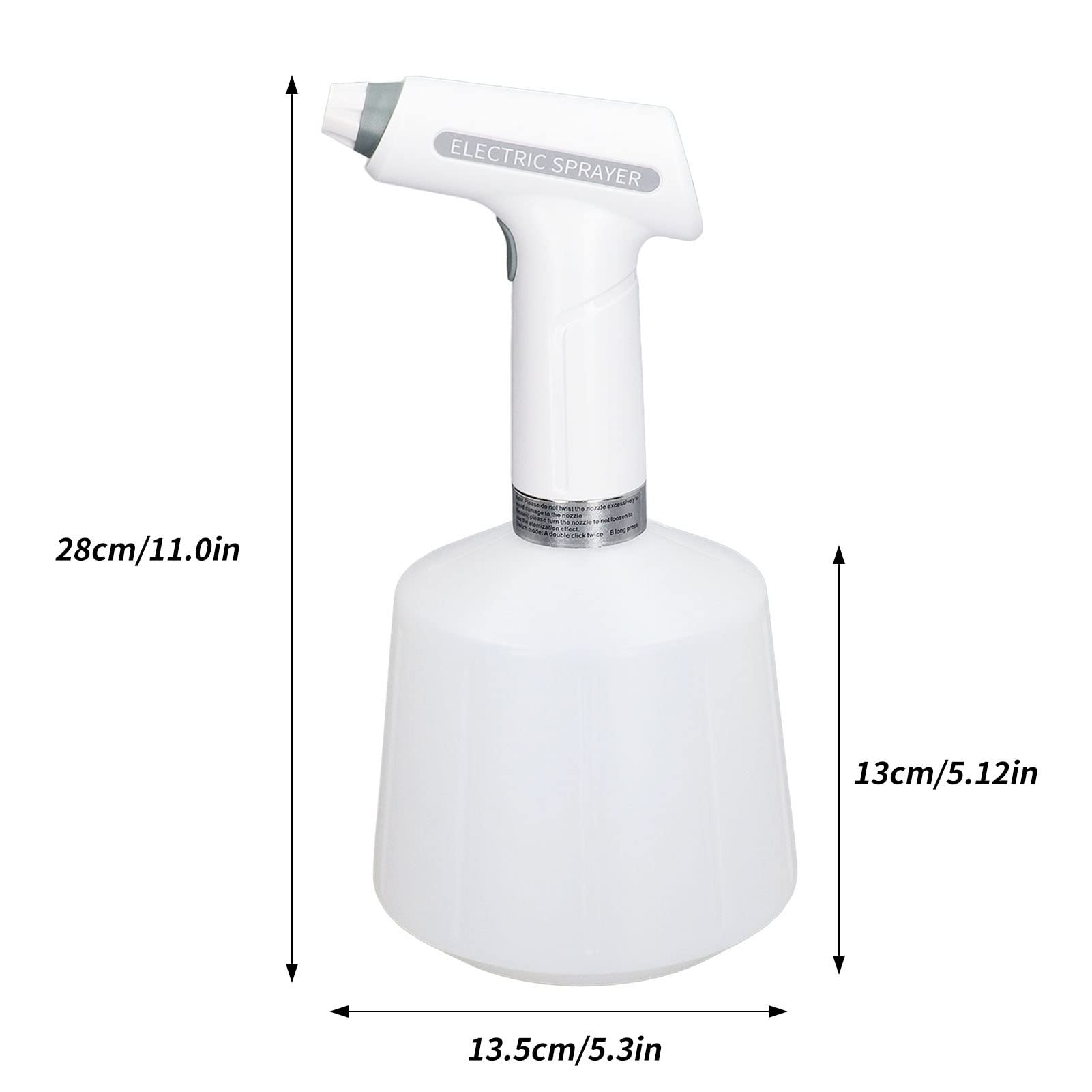 Pump Sprayer, Electric Spray Bottle Garden Pressure Plant Automatic Watering Can for Garden, Fertilizing, Cleanin, Plant Care (1.5l)