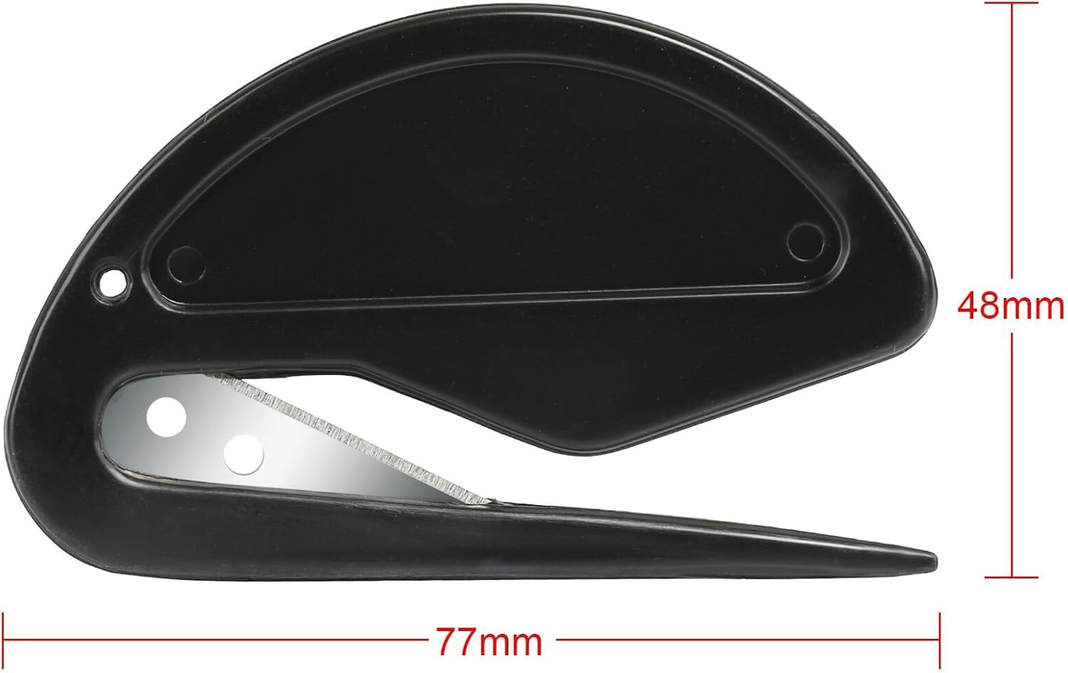 Kesote Ouvre Lettre Métal 4 Pcs Coupe Papier Enveloppe Noir 77 x 48 mm