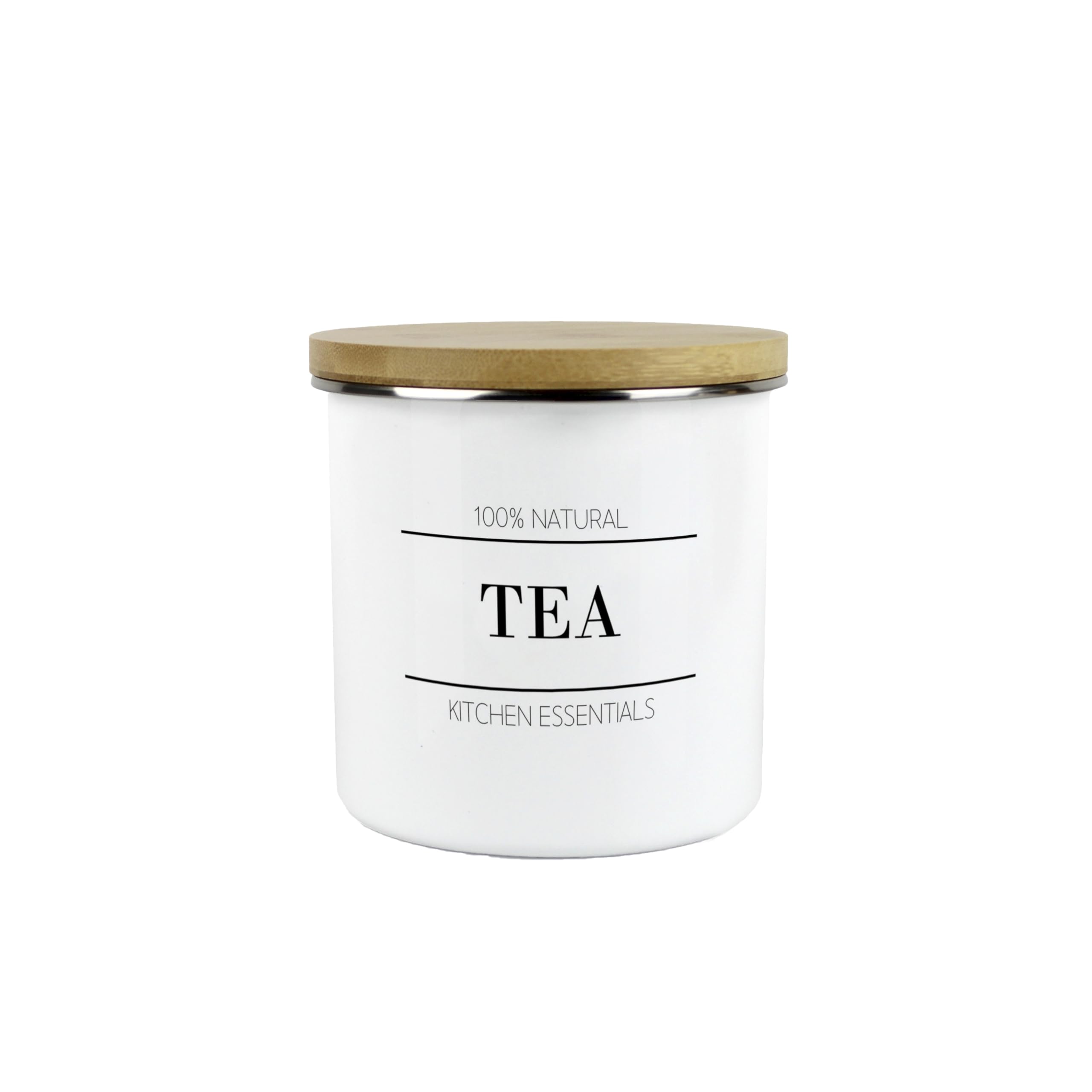 Minimalist Essential Tea Canister - 600ml Kitchen Storage Container