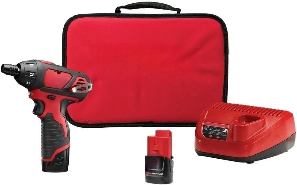 2401-22 Cordless Brushed 1/4"Hex Screwdriver for 12V Compact Driver Drill Kit