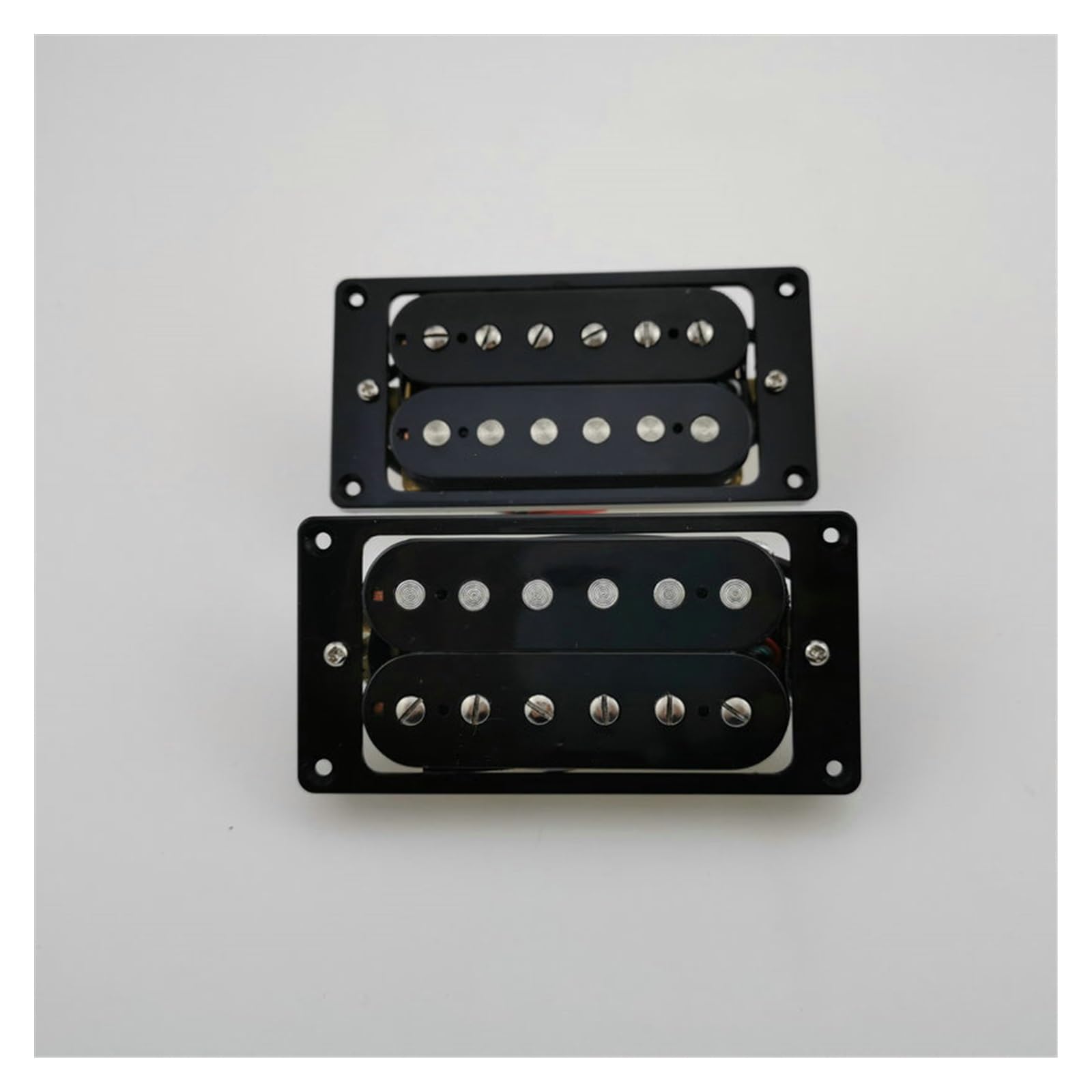 Micros Humbucker Pour Guitare Électrique - Kit 2 Micros Zebra/Noir, Câblage Inclus