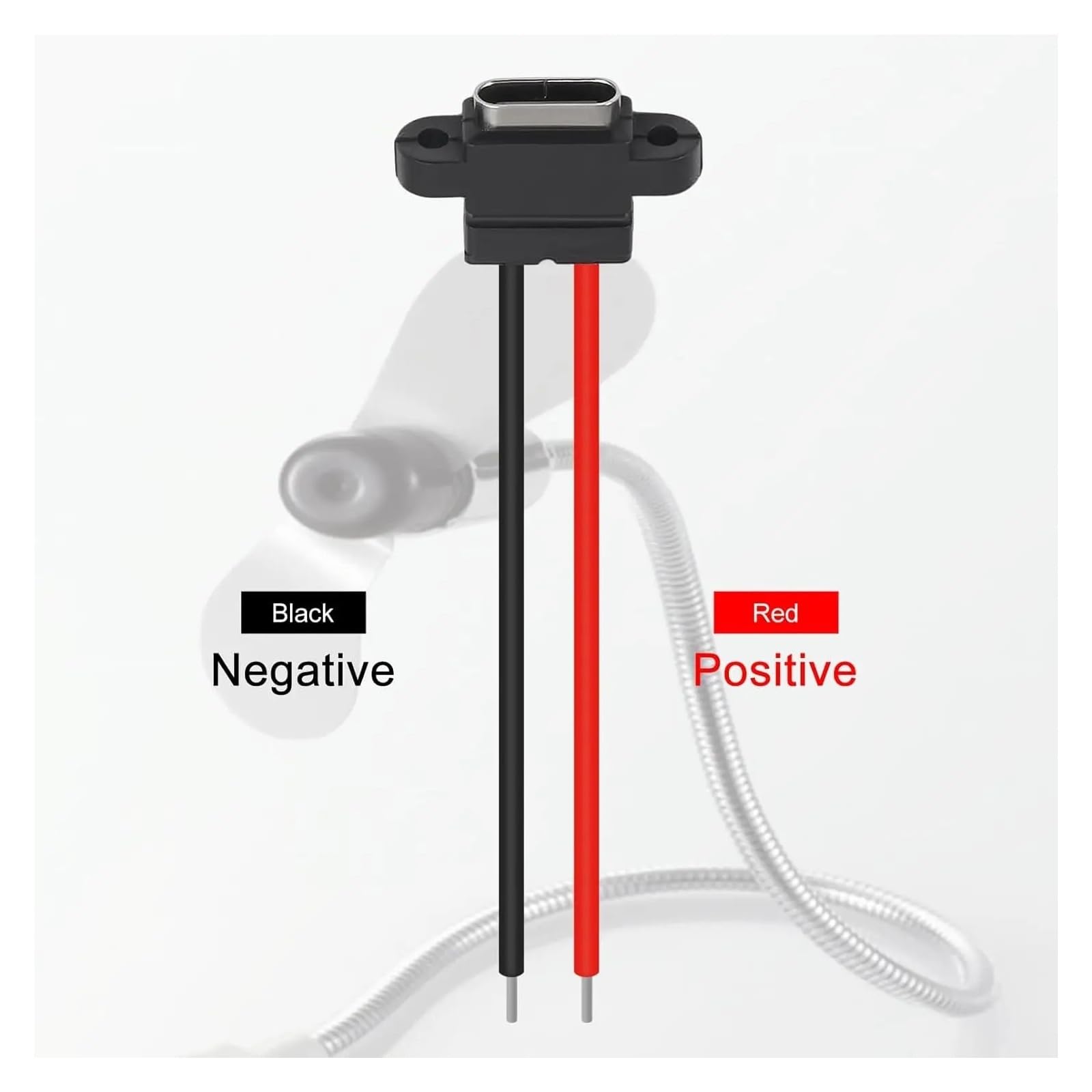 Connettore USB C a 2 pin SMD femmina per porta di ricarica con foro per vite