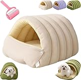 Cozy Monster Cat Bed,Winter Soft Warm Warm Cat House,Hideaway Nesting Pet Cave with Removable Cushion & Anti‑Slip Base,Washable