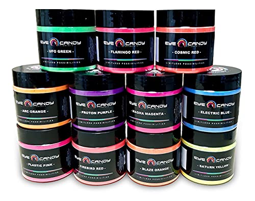 Eye Candy Premium Mica Powder - Neon Pigment, Colorant For Epoxy, Resin, Woodworking, Soap Molds, Candle Making, Slime, Bath Bombs, Nail Polish, Cosmetic Grade, Non-Toxic (Arc Orange, 25 Grams) #TOP6
