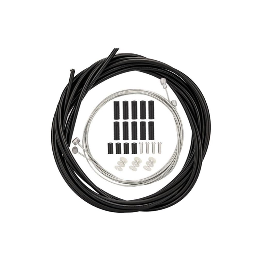 DAVBIR Bremsleitung Fahrrad Bremsleitung Kern Universal 4/5mm Mountainbike Schaltleitung Rohr Set 2/2.5M Farbe V Scheibenbremse Fahrradkabel Gehäuse (Color : Zwart)
