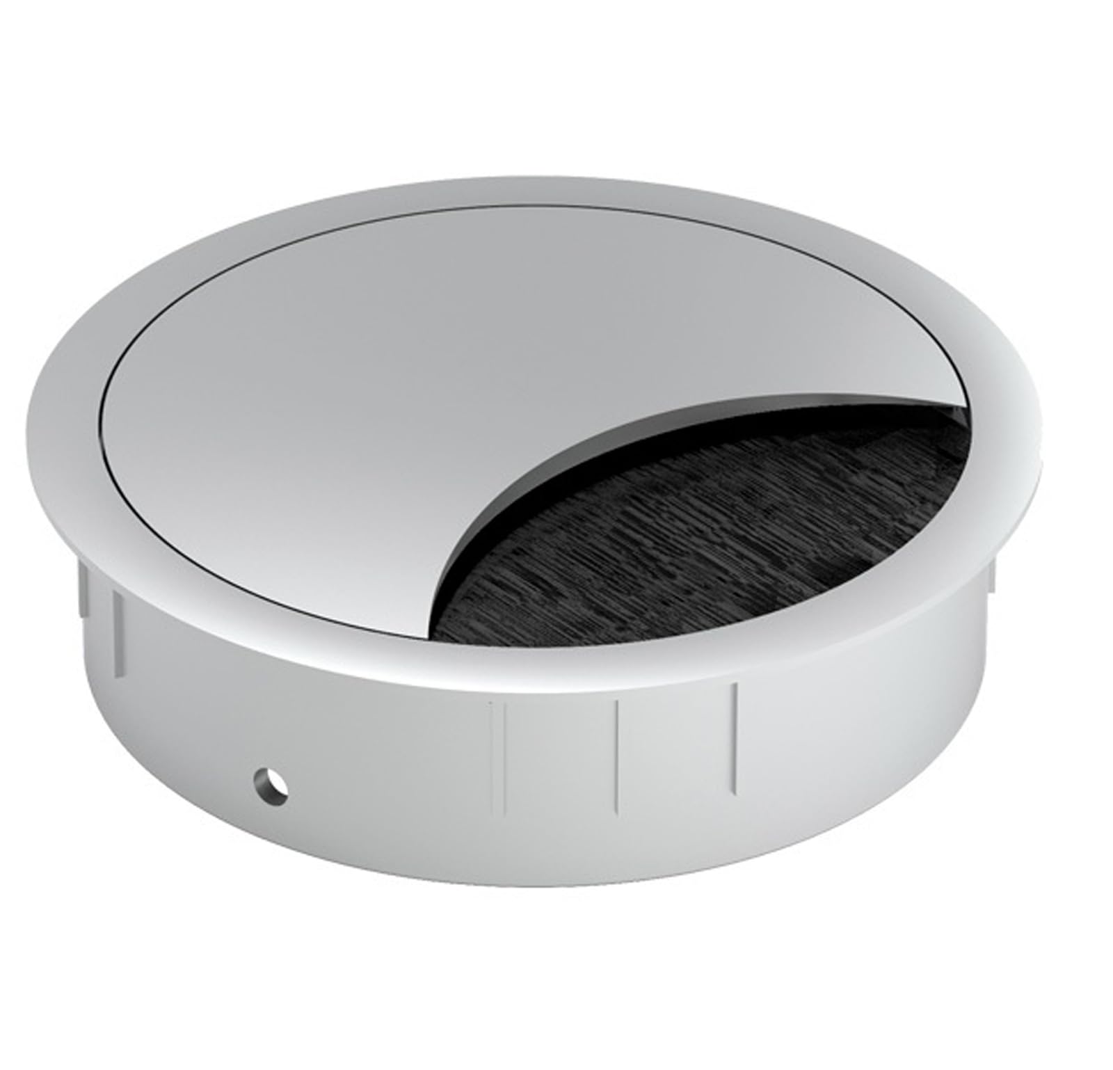 Bachmann Cable Grommet, Round, Metallic, Grey