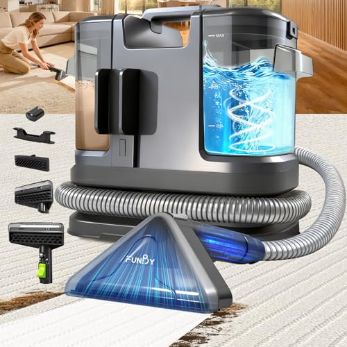 Portable Carpet & Upholstery Cleaner with Suction