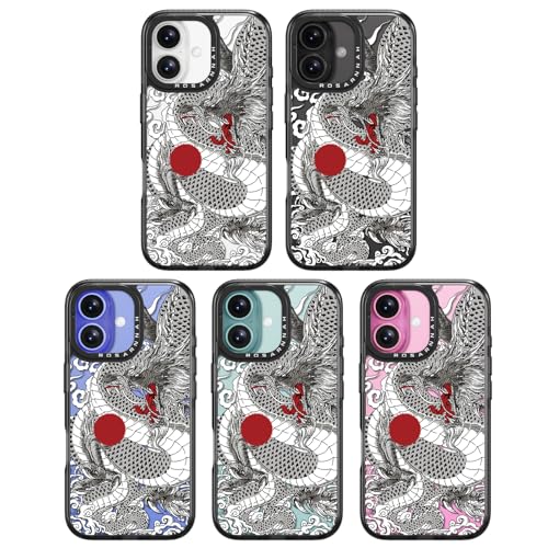 Coque iPhone 16 MagSafe antichoc esthétique motif dragon - 7