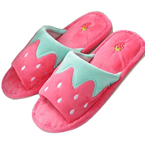 Cn'dragon fruits indoor soft bottom slippers watermelon strawberr…