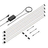 parlat LED Unterbau-Leuchte SIRIS, Eckmontage, flach, je 90cm, je 1044lm, weiß 4er Set