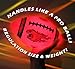 FIREBOMB LED Football- Rechargeable Light-Up Football for Nighttime Fun, Rubber Size 7, Orange Sports Ballf or All Ages