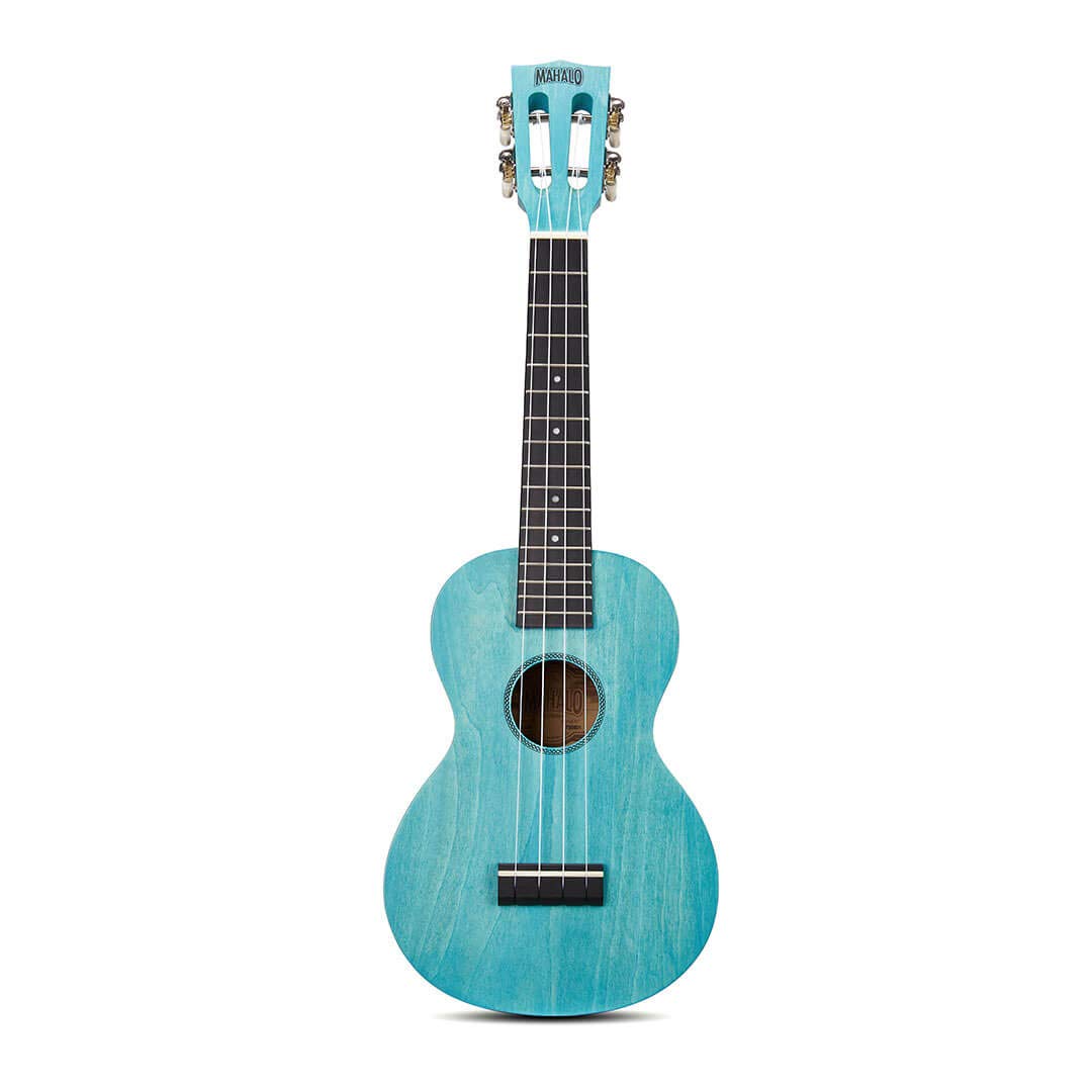 Mahalo Concert Ukulele, Blue-Aqua Blue (ML2AB)