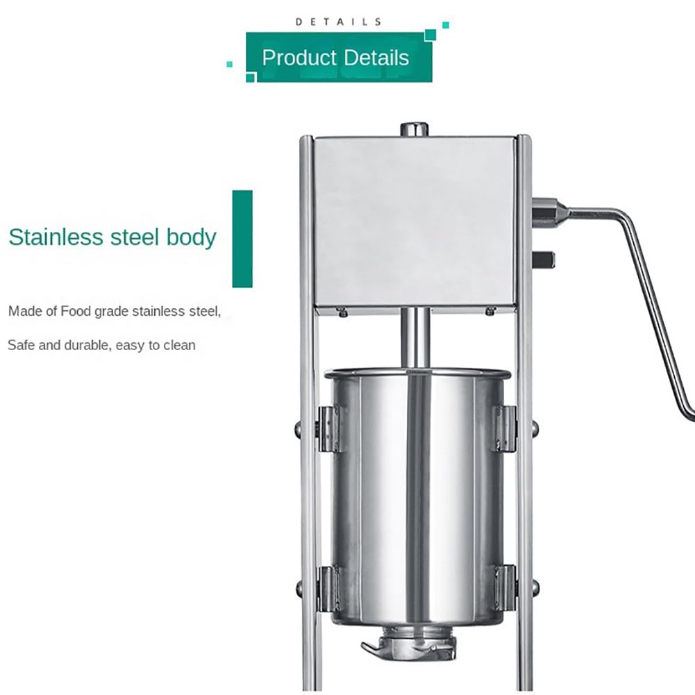 Amazon｜スタンド付き手動チュロスマシン、業務用5Lステンレススチール