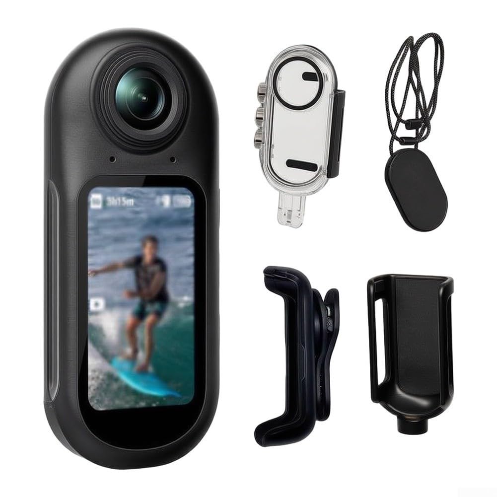 4K Action Camera, Anti-Shake Impermeabile Vlog Recorder Portatile
