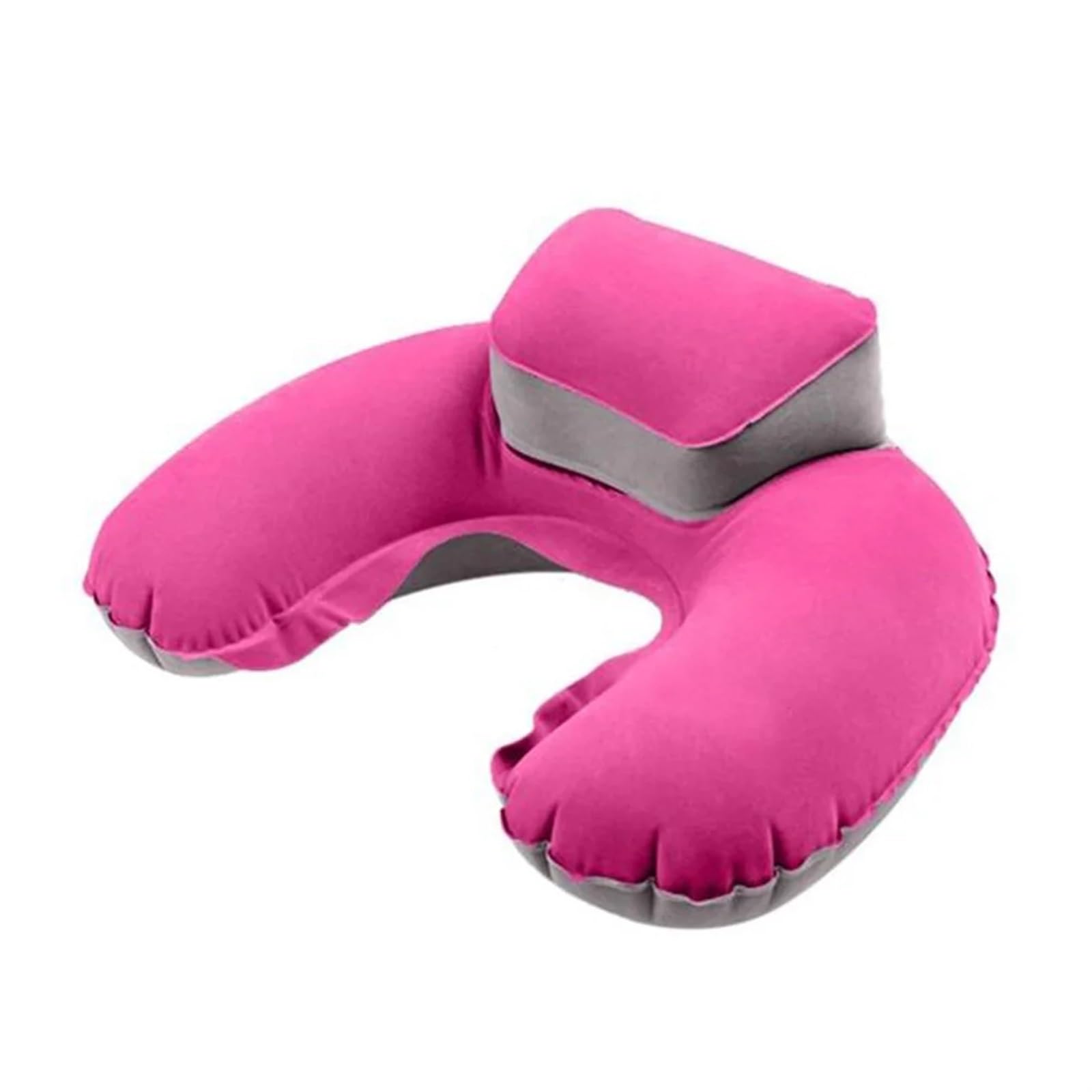 YShiuoL Neck Pillow Neck Pillow Sleeping Inflatable Travel U-shape Outdoor Ultralight(Rosy)