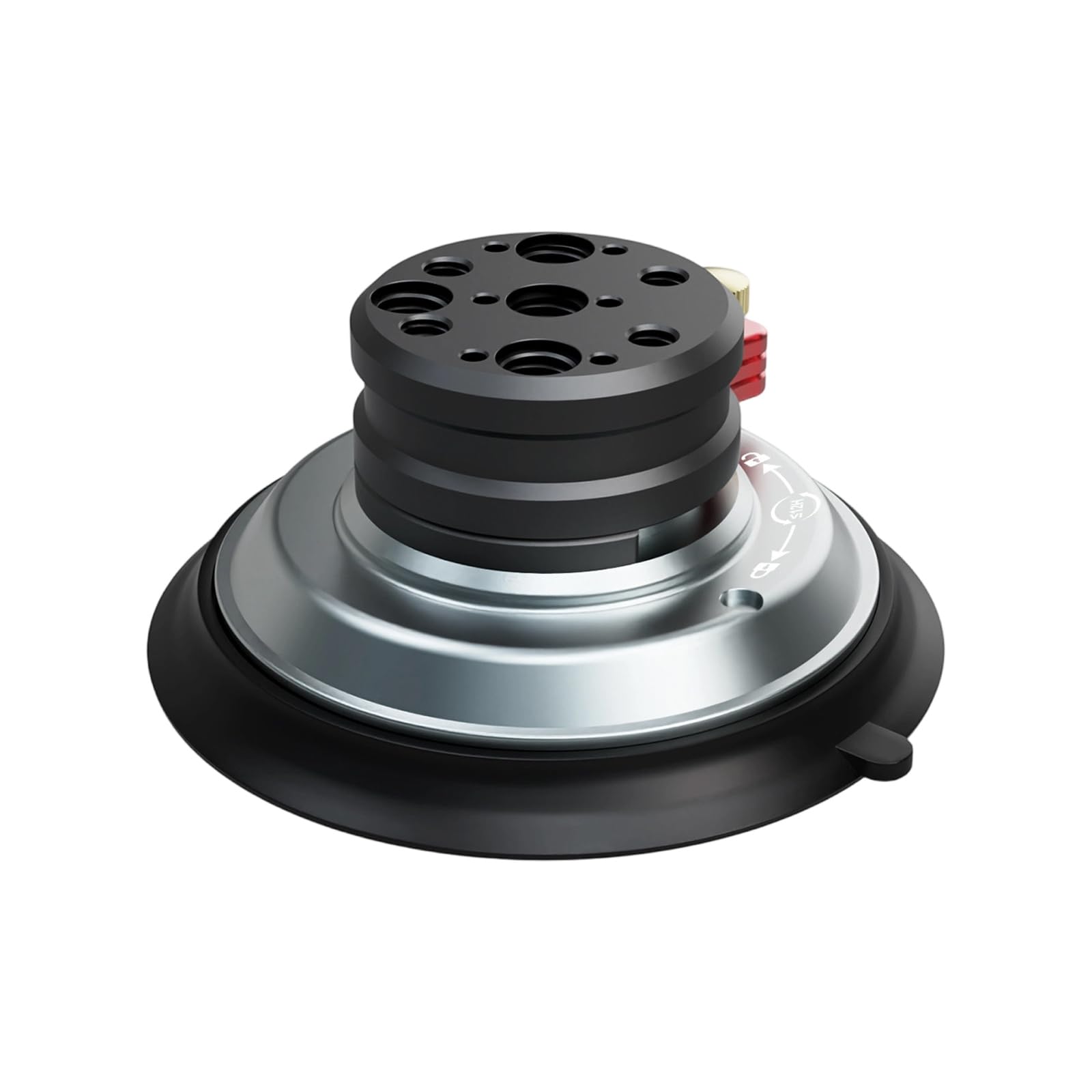 Soporte de cámara de coche ajustable de 360 grados con base de aleación y succión al vacío para video estable para montaje de succión de coche