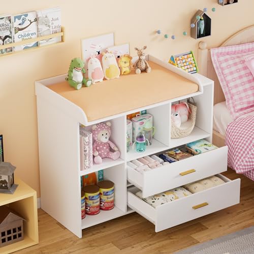 MSFE Cambiador bebe 2 en 1 Mueble Cambiador