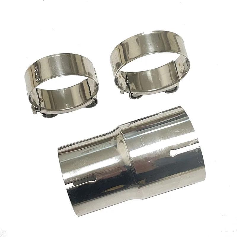 Tubo de escape coche reductor de acero inoxidable 304 y manga para silenciador 63mm-76mm 2