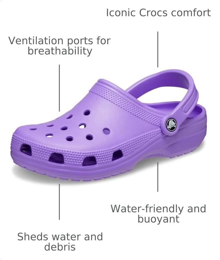Image of Crocs Unisex-Adult Classic Clog, Clogs for Women and Men