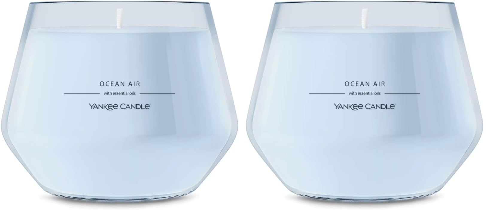 Studio Medium Candle, Ocean Air, 10 oz: Long-Lasting, Essential-Oil Scented Soy Wax Blend Candle | 40-65 Hours of Burning Time (Pack of 2)