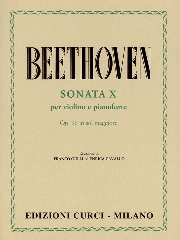 Beethoven: Violin Sonata in G Major, Op. 96      Sheet music