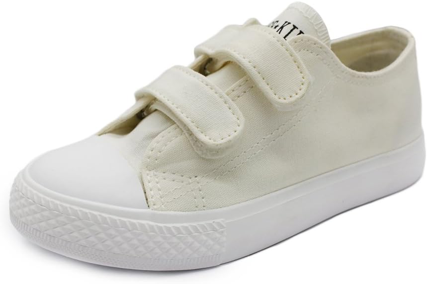 MK MATT KEELY Kids Canvas Shoes Boy Girl Unisex Sneakers Children Hook Loop Loafers School Board Shoes