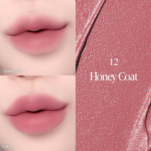 Image of Espoir Couture Lip Tint Fitting Blur #12 Honey Coat | Smudge-Proof Fixing Lip Stain, Soft & Creamy Texture without Flaking, Lightweight and Comfortable Matte Finish, Korean Makeup, Vegan, 0.14 oz