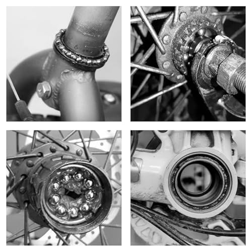12 Stck Fahrrad Steuersatz Kugellager, 40mm Lenkkopflager, Kugelring Vorderrad Käfigkugellager,Fahrradkurbellager,Kugellager fr Mountainbike und Citybike