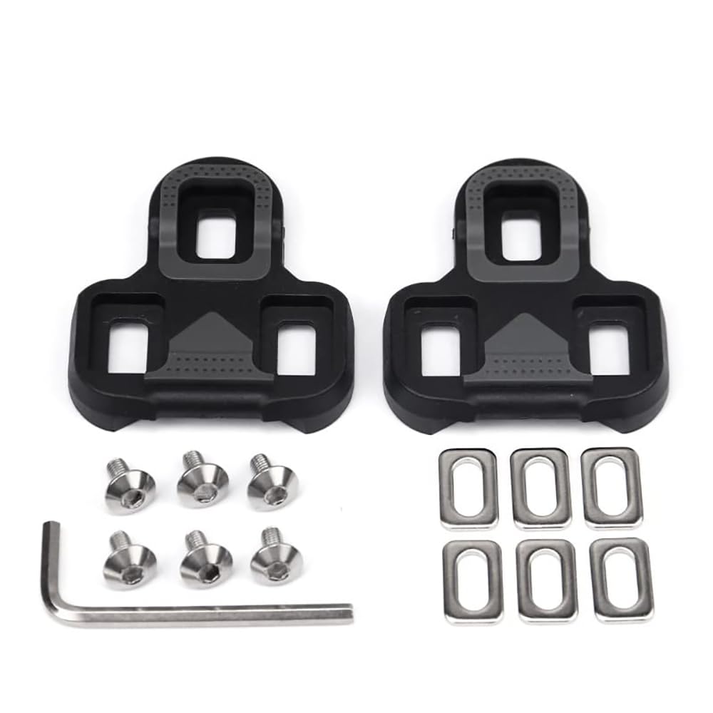 Anti-Slip Rubber Road Bike Cleats - Compatible with Look KEO, Indoor and Outdoor Cycling Shoe Cleats Set