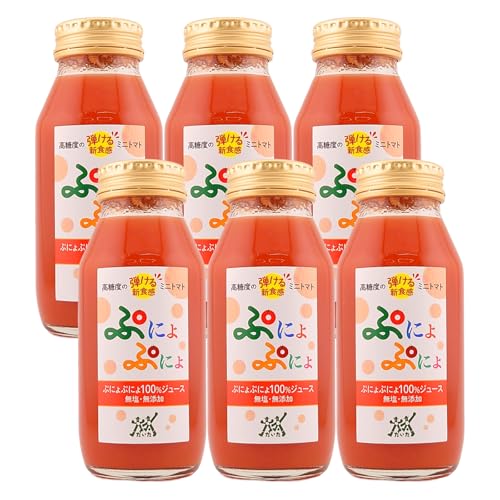 トマトジュース 食塩無添加 ストレート 180ml×6本 ミニトマト 無塩 青森 五所川原市