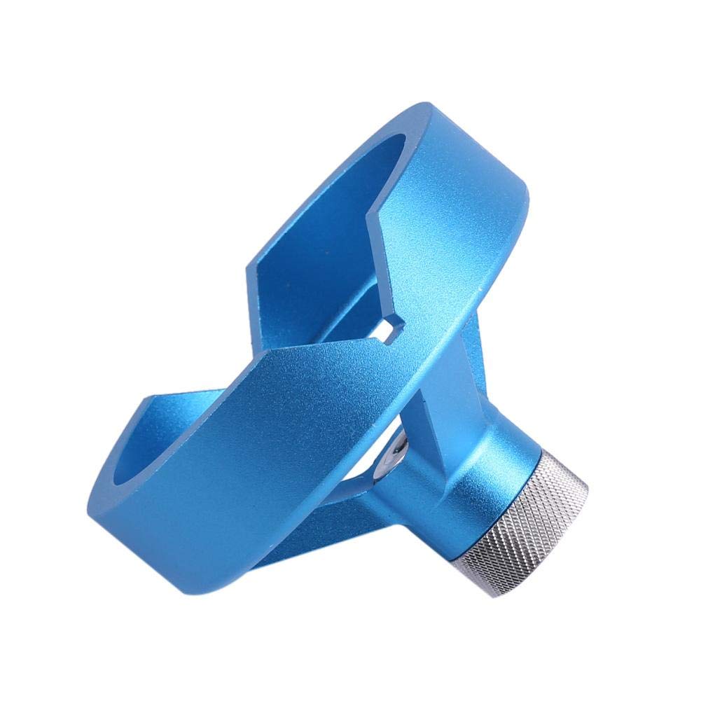 Kit de posicionamiento 6/7/8/9/10mm Centrado Herramienta para trabajar la madera Guía de broca Juego de accesorios de perforación vertical(Azul)