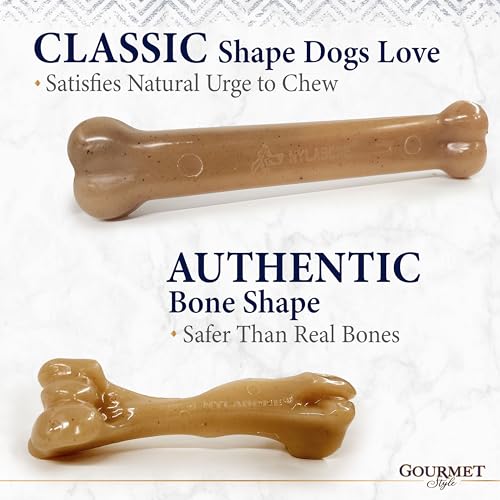 Image of Nylabone Strong Chew Gourmet Style Dog Chew Toys, Large, 2 Count