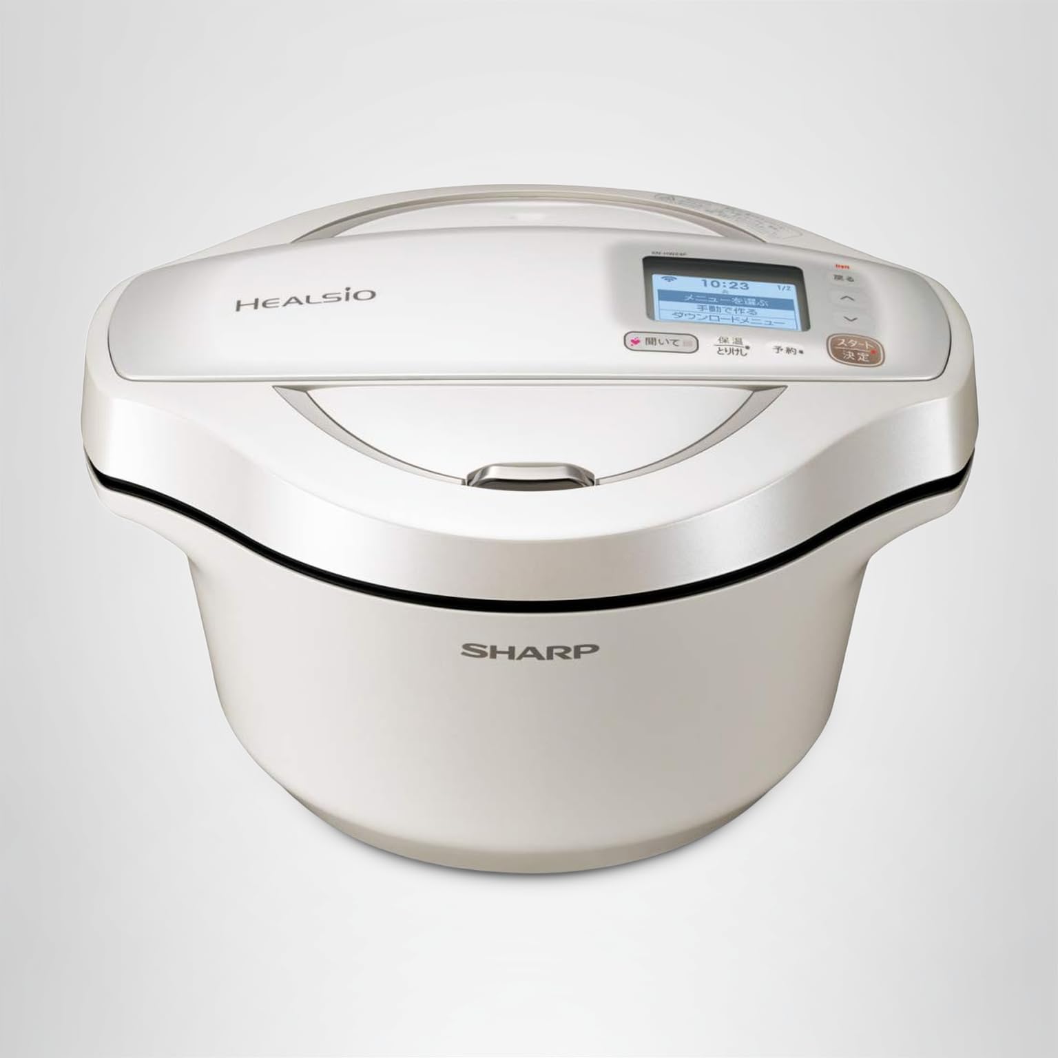 美品 SHARP KN-HW24F-W電気圧力鍋 ヘルシオ 2020年 シャープ シャープ ヘルシオホットクック KN-HW24F 水なし自動調理鍋