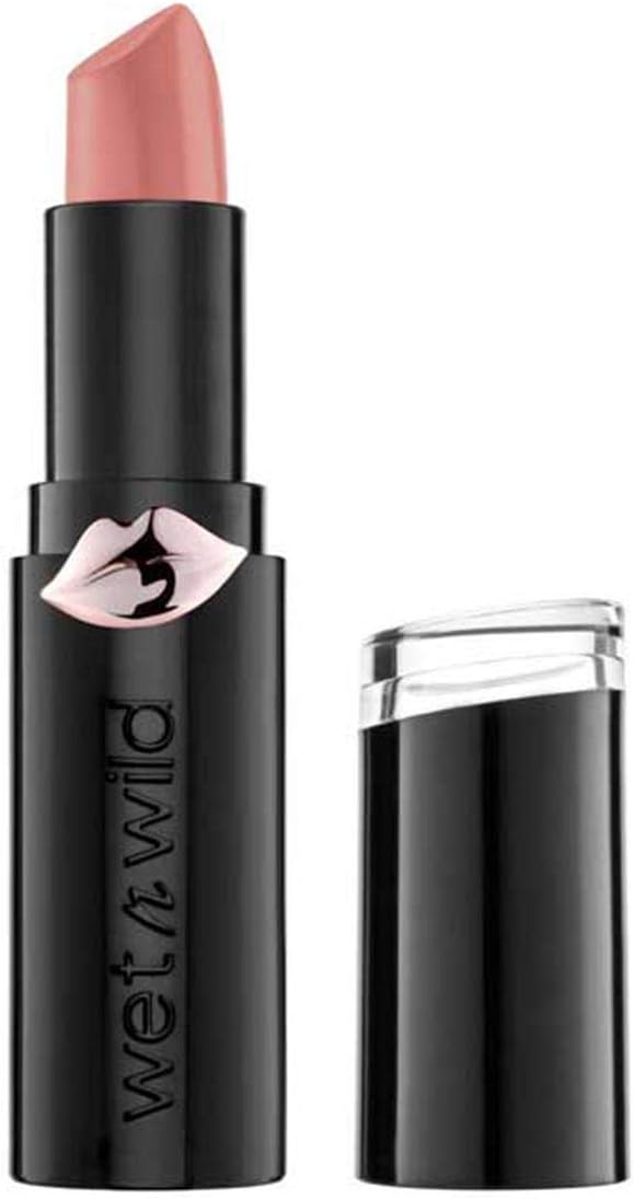 Wet n Wild, Megalast Lipstick, Langdurige Matte Lipstick Dagelijkse Hydratatie, Extra-gladde Formule met Microspheres, Naturel Marine Planten Extracten, Co-enzym Q10 & Vitaminen A & E, Bare it All