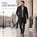 Generisch Wintermantel Herren Lang Warm,Wollmantel Herren Slim Fit Mittellang Trenchcoat Warm Der Stehkragen Einreiher Leger für Herbst Und Winter
