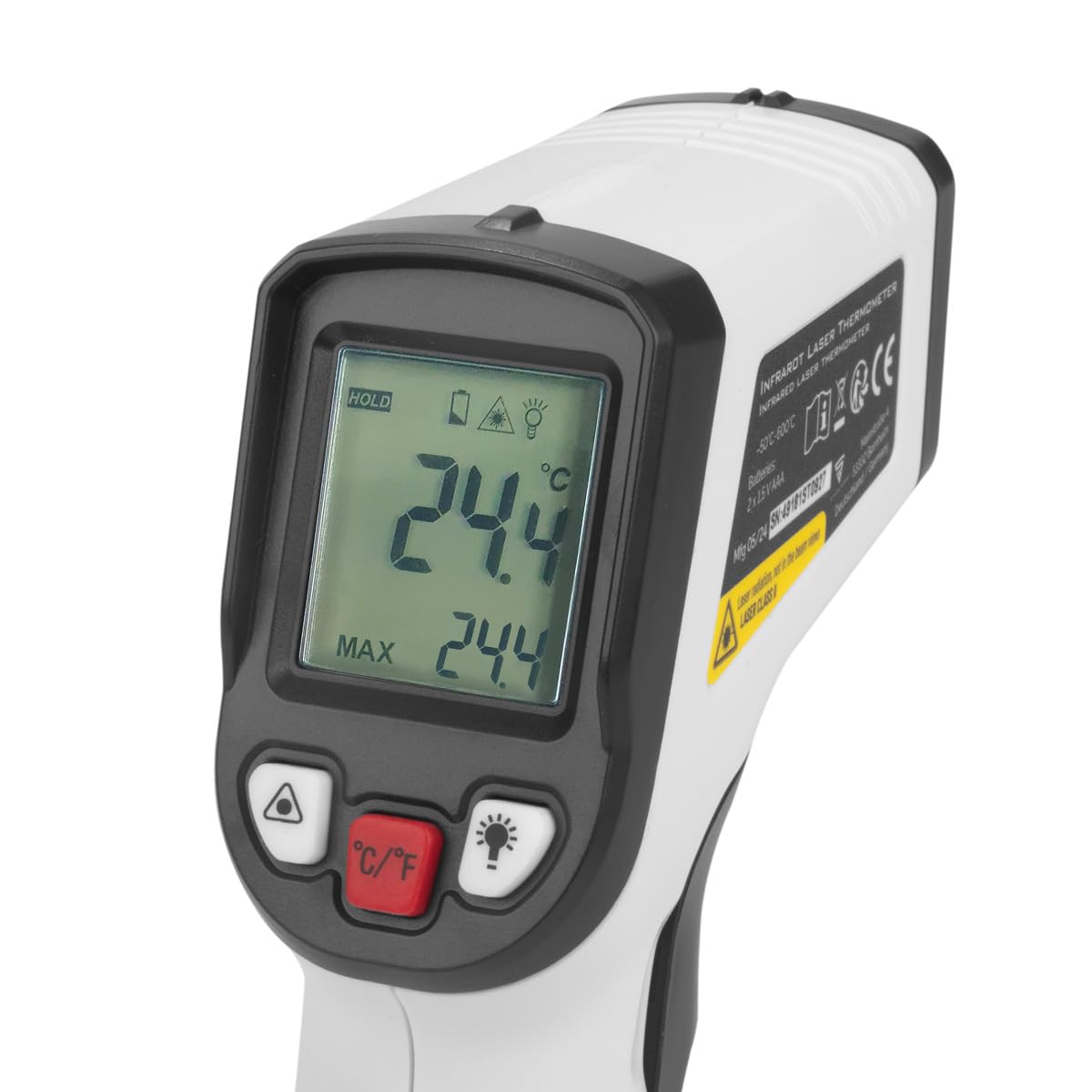 STAHLWERK Infrarot-Laser-Thermometer ILT-600 ST -50C° bis 600°C Digitales Infrarot-Temperaturmessgerät | Pyrometer | Strahlungsthermometer | Digital-Thermometer für kontaktlose Messungen