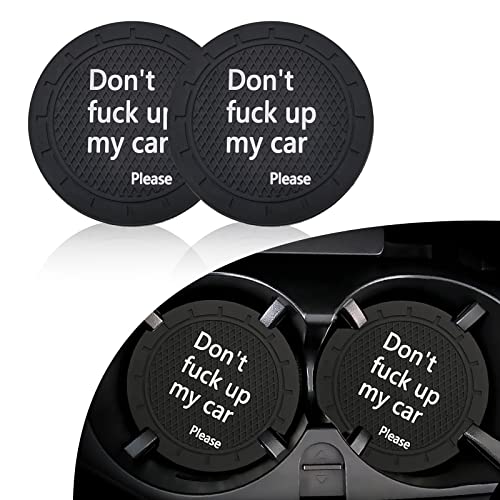 Ajxn Pack-2 Car Cup Hoder Coaster, Silicone Cup Holder Coaster,Auto ...