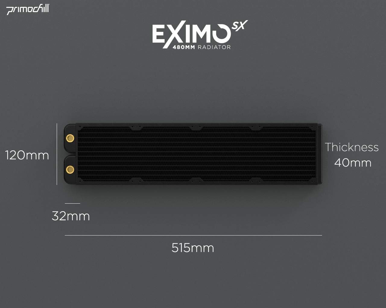 Flаѕh Dеаlѕ - 40% оƒƒ PrimoChill 480mm EximoSX Ultra Radiator - TX Matte Black