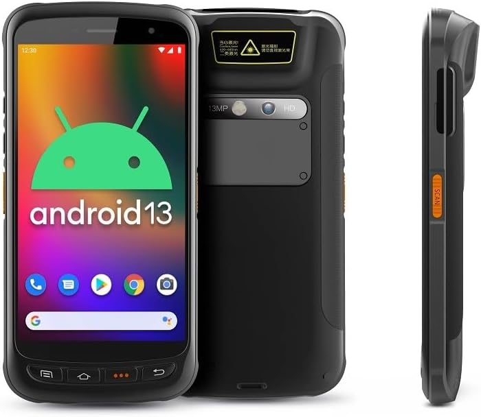 Chainway C71 Android Barcode Scanner front, back, and side views