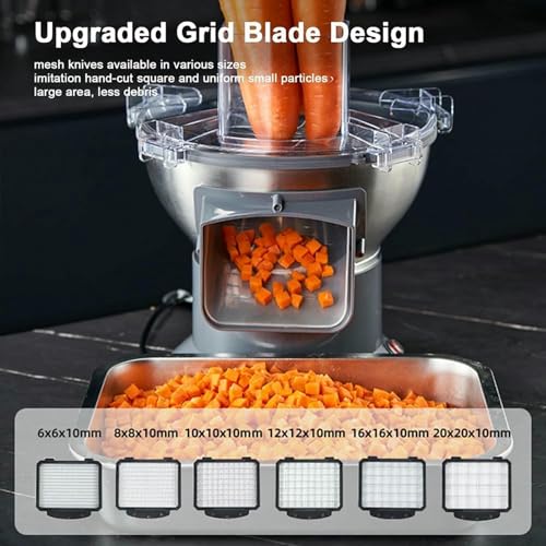 Cortadora comercial de vegetales acero inoxidable miniatura 3