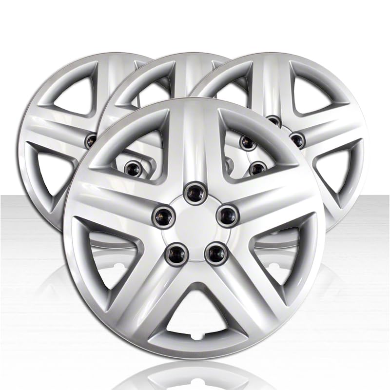 Auto Reflections Set of 4 Wheel Covers for Chevrolet Impala 2006-2011 5 Spoke 16 inch - Silver