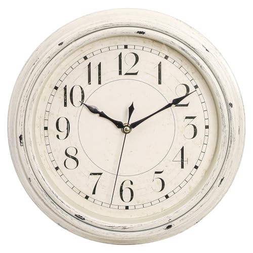 Peohud 12-Inch Vintage Silent Clock