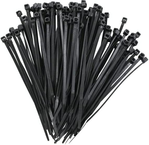 SHATCHI 100pcs-500pcs Black Strong Nylon Plastic Cable Ties Zip Tie Wraps Organizer Self Locking 100mm/200mm/300mm Long - Image 2