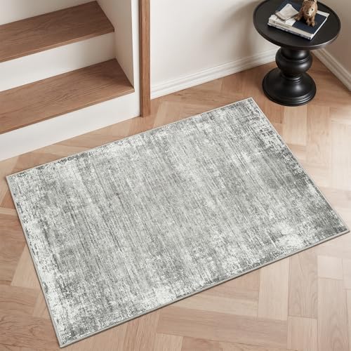 zesthome Washable 2x3 Area Rugs - Door Mat Abstract Rugs for Entrance, Stain Resistant Rugs for Bedroom Kitchen Living Room with Non Slip Backing, Low Pile Home Decor Floor Mat 2x3
