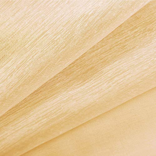 image for KOUFALL Sheer Curtains 96 Inches Long 2 Panels Grommet Curtain Panel P